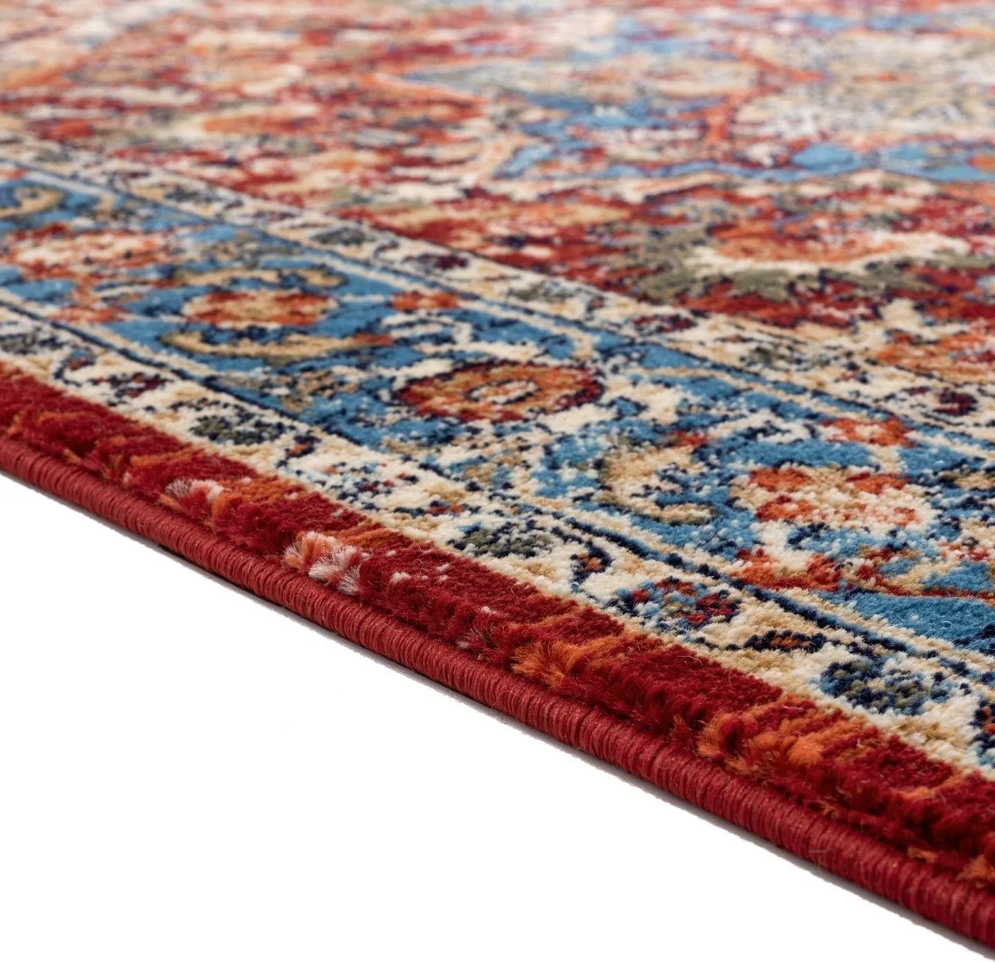 LUXE WEAVERS Howell Collection Oriental Area Rug, Red 5x7
