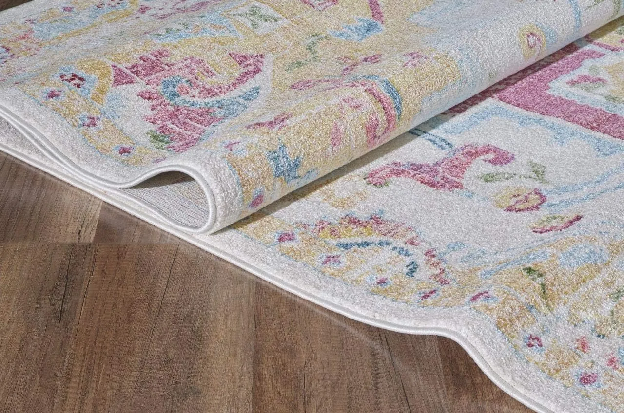 LUXE WEAVERS Nuvola Oriental Pink 8x10 Area Rug 8830