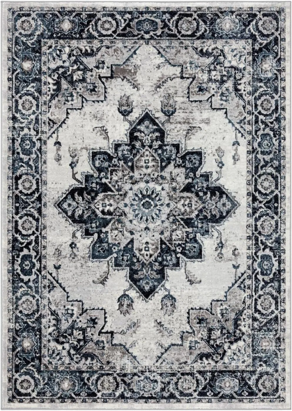 LUXE WEAVERS Oriental Blue 8x10 Area Rug