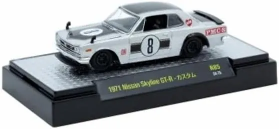 M2 Machines 32600-R85 24-76 1:64 Scale Detroit Muscle Silver 1971 Skyline GT-R
