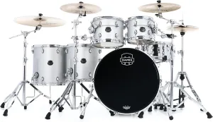 Mapex Saturn Evolution Workhorse 5-piece Shell Pack - Birch & Walnut - Iridium Silver