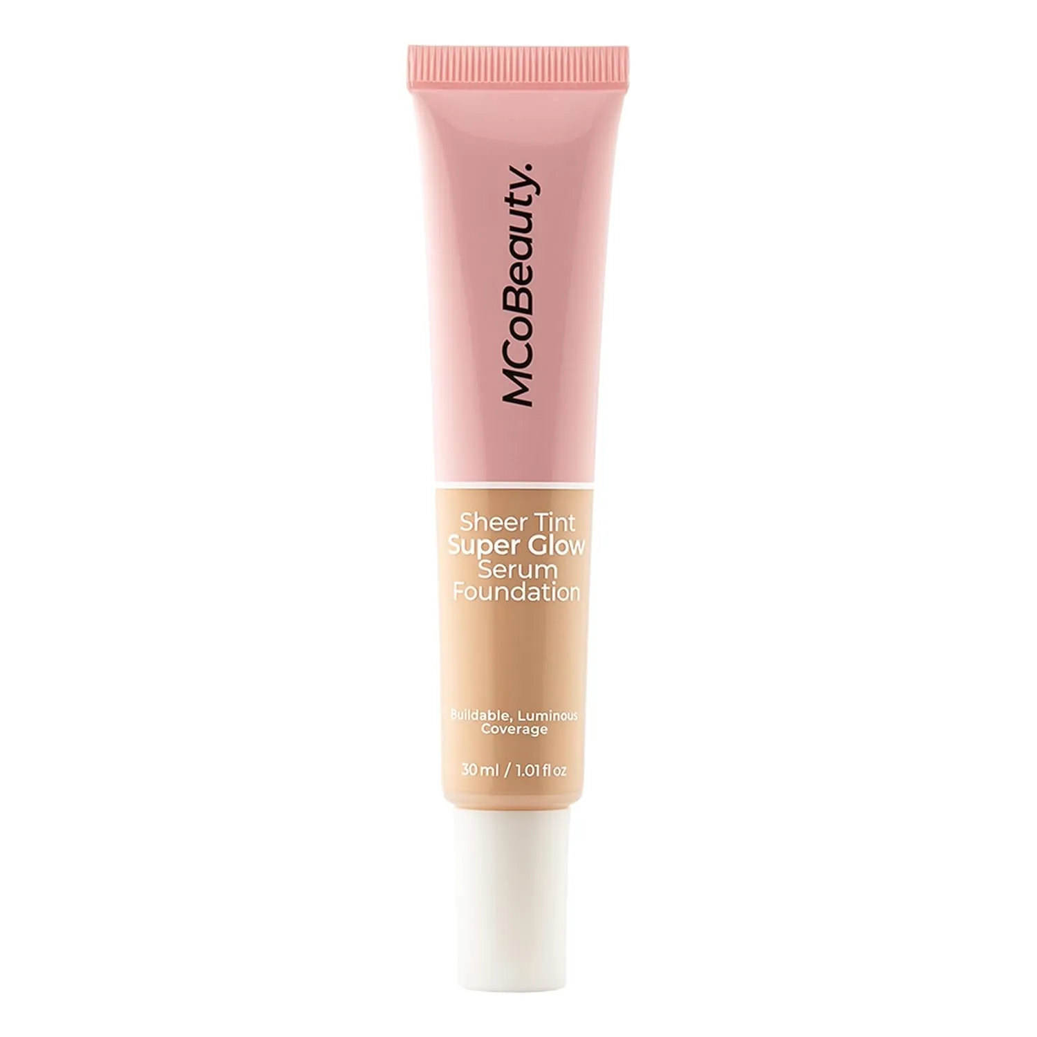 MCoBeauty Super Glow Sheer TINT Serum Foundation 0.5-2, Ultra-Invisible, Skin Perfecting, Lightweight, with Kiwi Fruit Extract and Shea Butter, Vegan, Cruelty Free Cosmetics