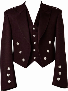 Men’s Scottish Prince Charlie Jacket and Waistcoat – Authentic Scottish Highland Formal Outfit