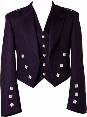 Men’s Scottish Prince Charlie Jacket and Waistcoat – Traditional Scottish Highland Formal Wear