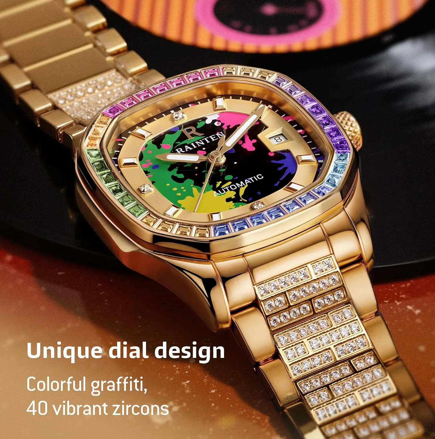 Mens Automatic Watch, Luxury Watches for Men, Stainless Steel Mechanical Men's Wrist Watches, Business, Fashion Mens Dress Watch Classic Casual Mens Watches