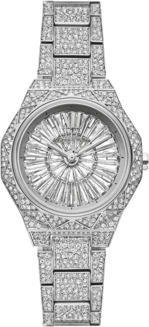 Michael Kors Raquel Women's Watch, Stainless Steel and Pavé Crystal Watch for Women