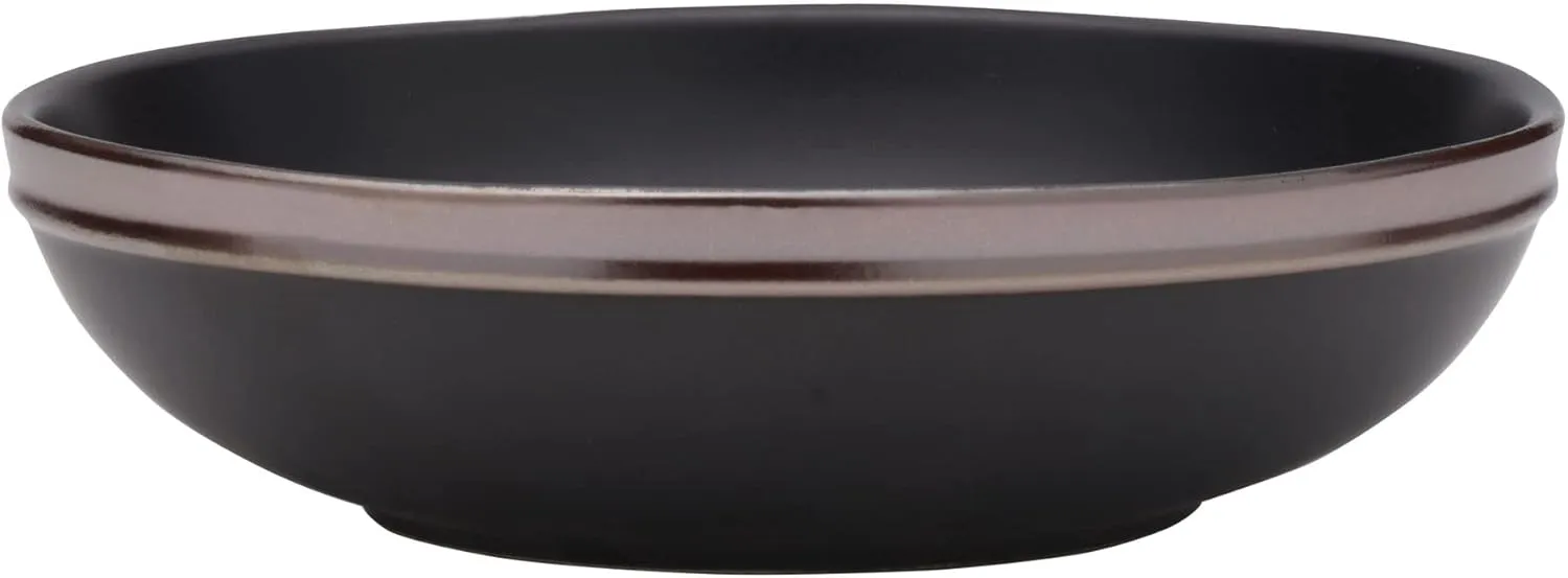 Mikasa Miller 12 Piece Dinnerware Set, Service for 4, Black