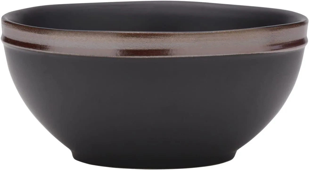 Mikasa Miller 12 Piece Dinnerware Set, Service for 4, Black