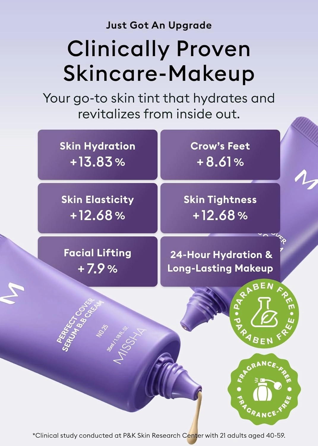 MISSHA M PERFECT COVER SERUM BB CREAM No.41 Medium Tan- Tan/Deep with Warm Undertone, Skin Tint, Tinted Moisturizer, Skin Care Foundation Makeup, Superfood Complex,Glass Skin, Korean Makeup,1.18 Fl oz