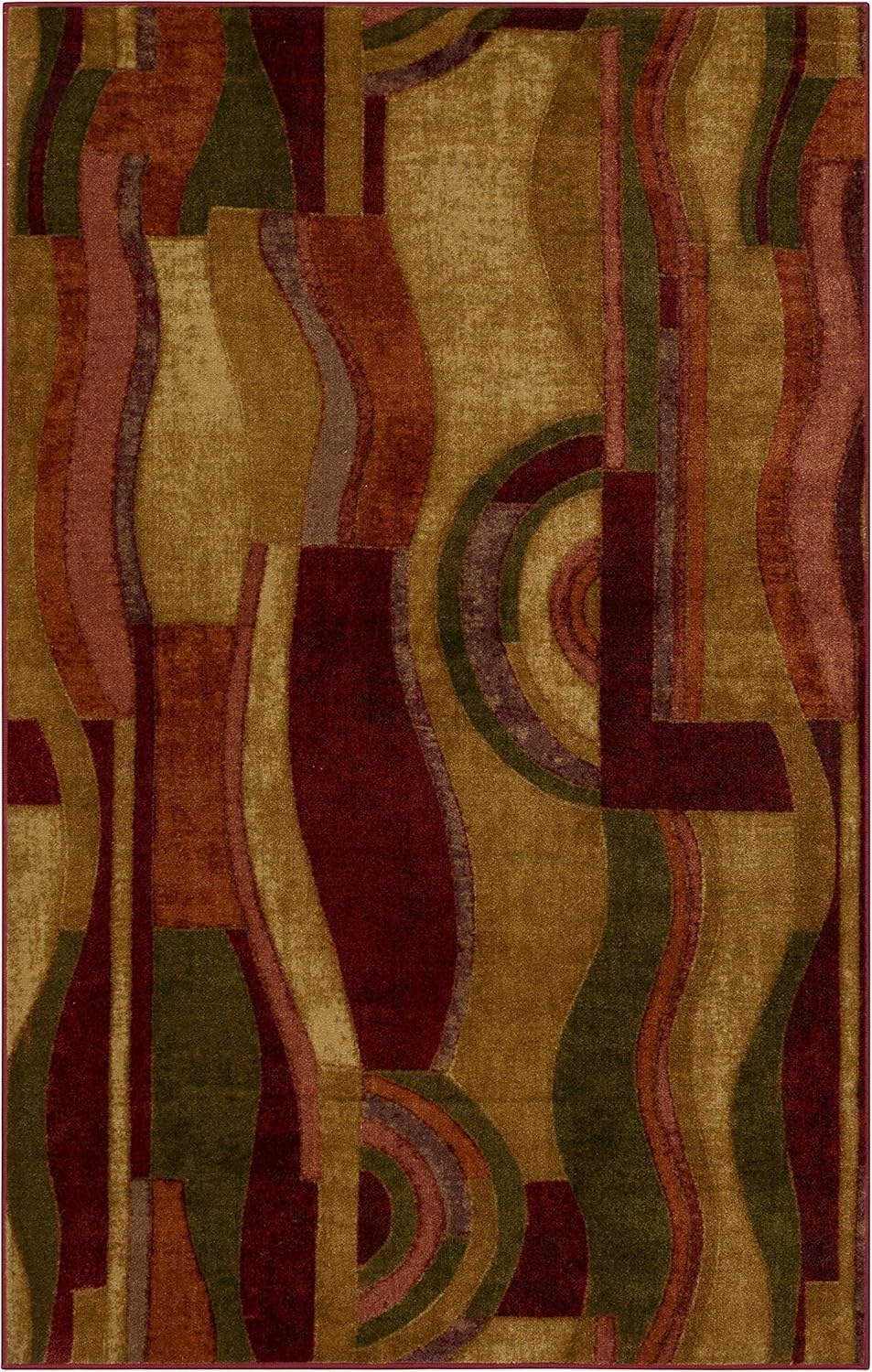 Mohawk Home New Wave Picasso Area rug, 6'x9', Wine