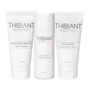 Moisture Perfect, Collagen2 and CleanSkin Bundle | Daily Hydrator, Moisturizer and Anti Aging Face Cream and Serum with Collagen | Brightening Cleanser