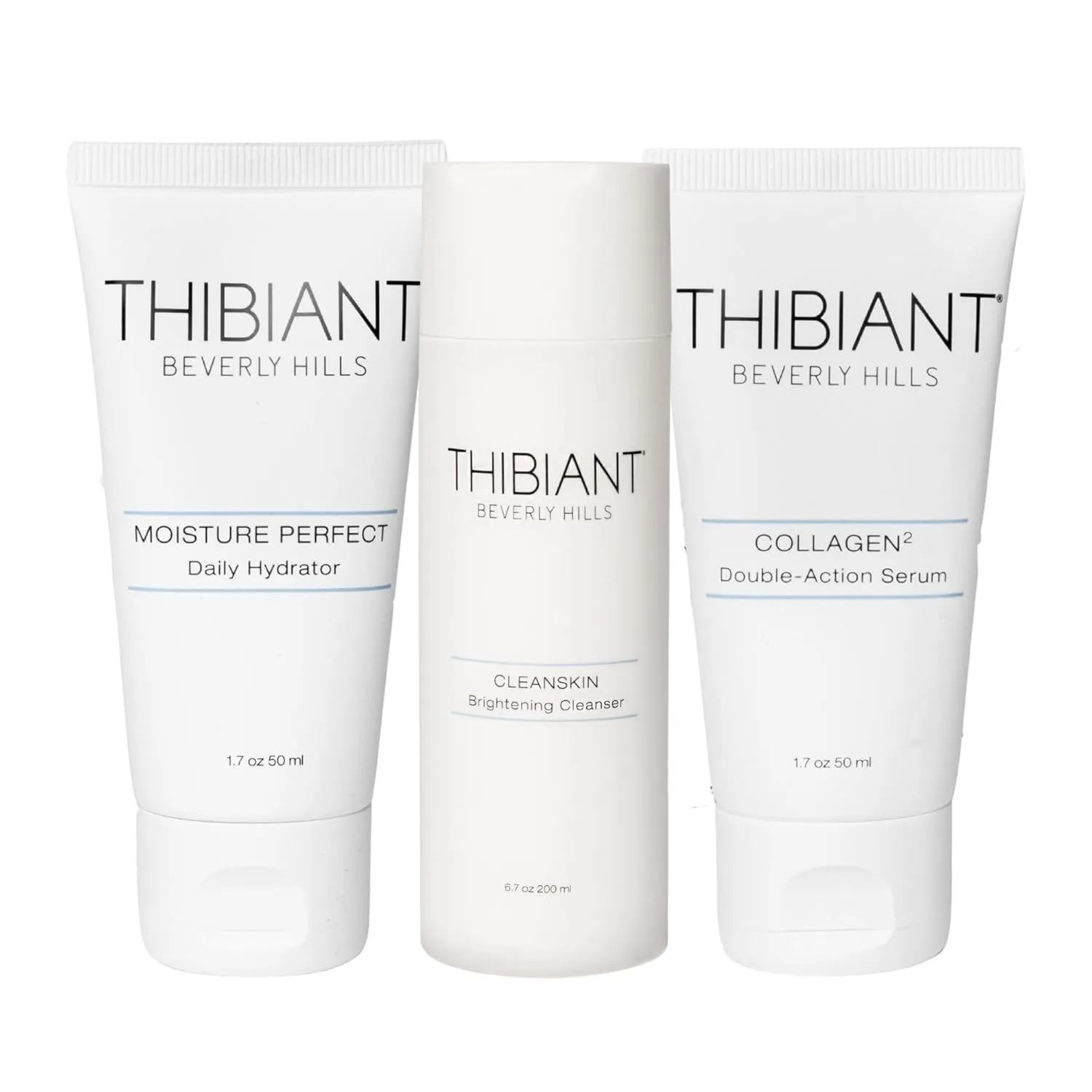 Moisture Perfect, Collagen2 and CleanSkin Bundle | Daily Hydrator, Moisturizer and Anti Aging Face Cream and Serum with Collagen | Brightening Cleanser