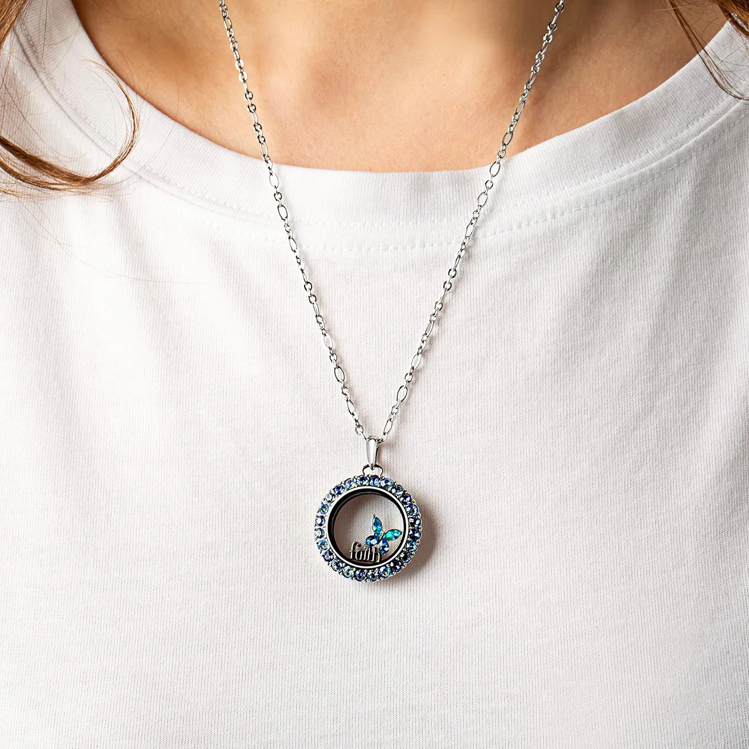 Mom, Forget-Me-Not & Faith Living Locket Sets
