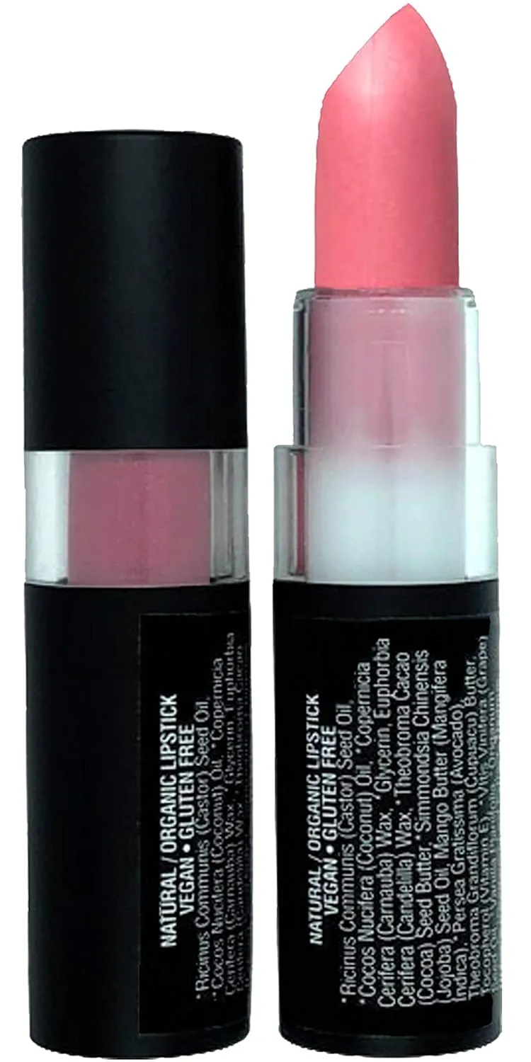 Mom's Secret Natural Lipstick, Organic, Vegan, Gluten Free, Cruelty Free, Made in the USA, 0.12 oz. (Precious Pink)