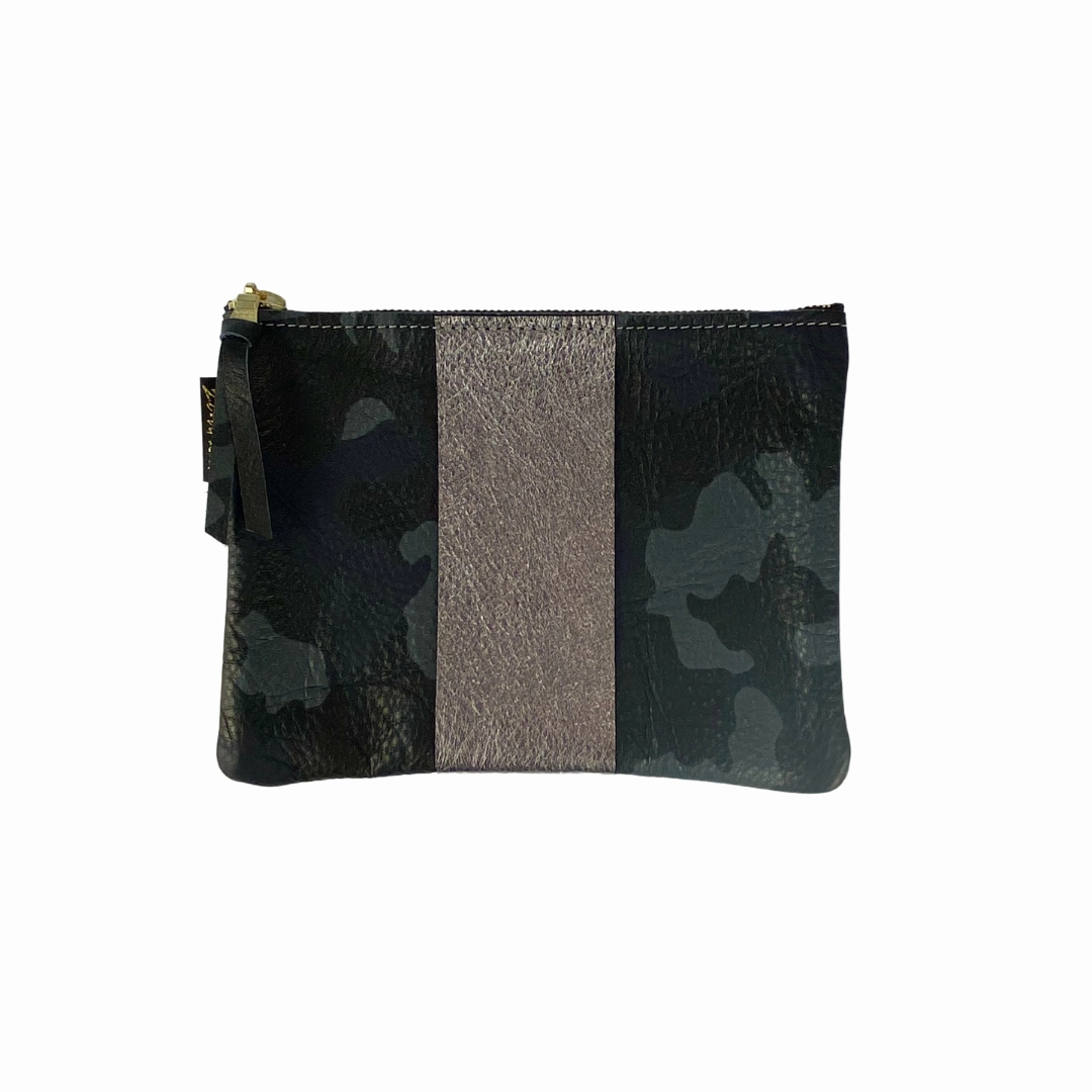 Monroe Striped Leather Pouch