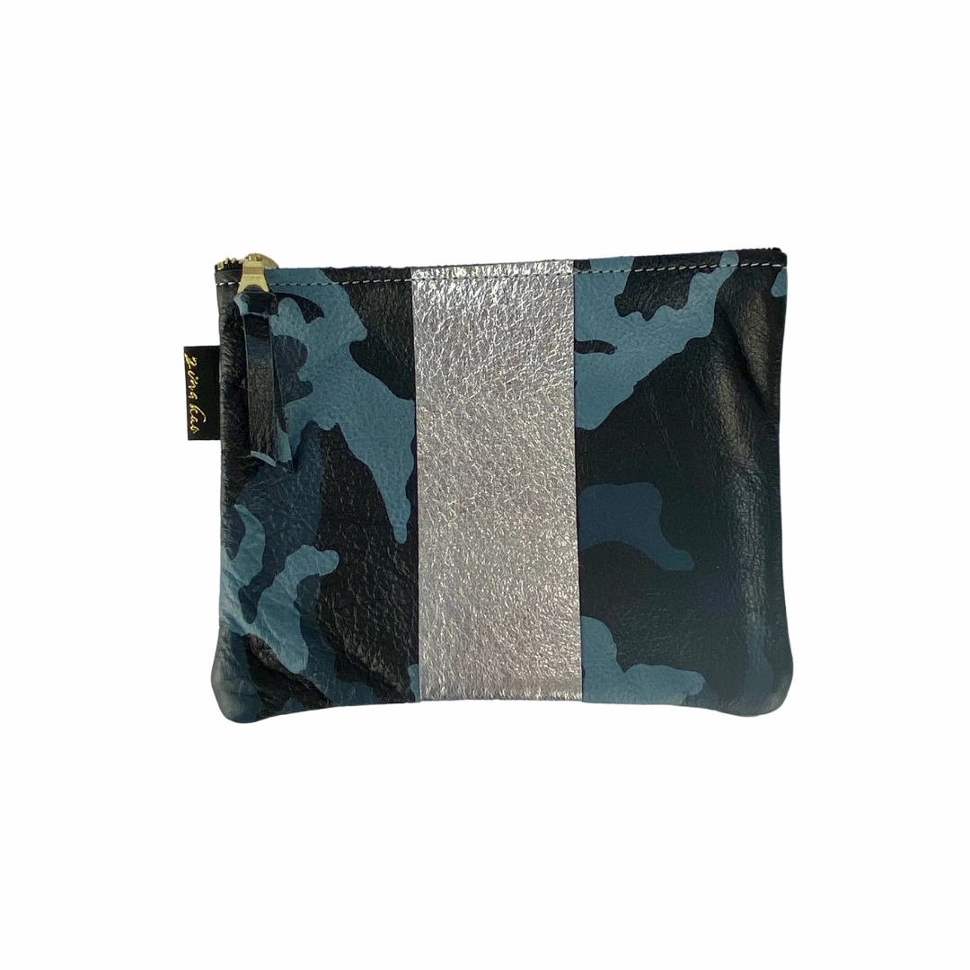 Monroe Striped Leather Pouch