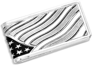 Montana Silversmiths Wings of Liberty Flag American Made Collection Money Clip