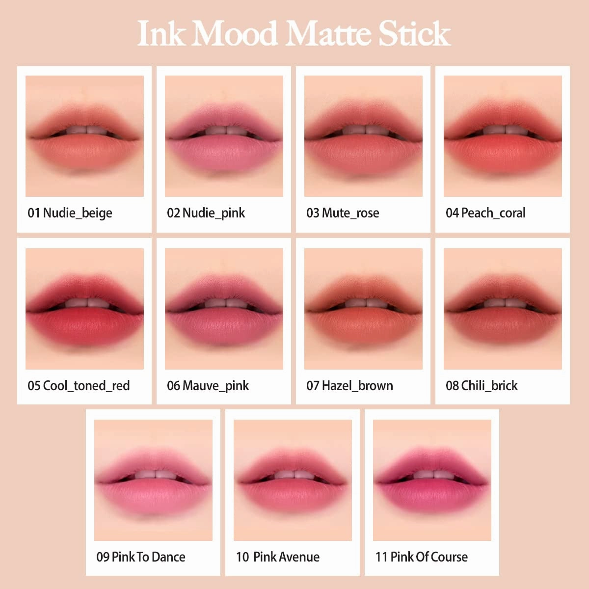 Mood Matte Lipstick 10 PINK AVENUE