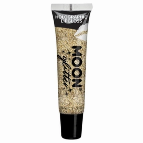 Moon Glitter Holographic Glitter Lipgloss, Gold