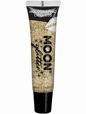 Moon Glitter Holographic Glitter Lipgloss, Gold  Wholesale