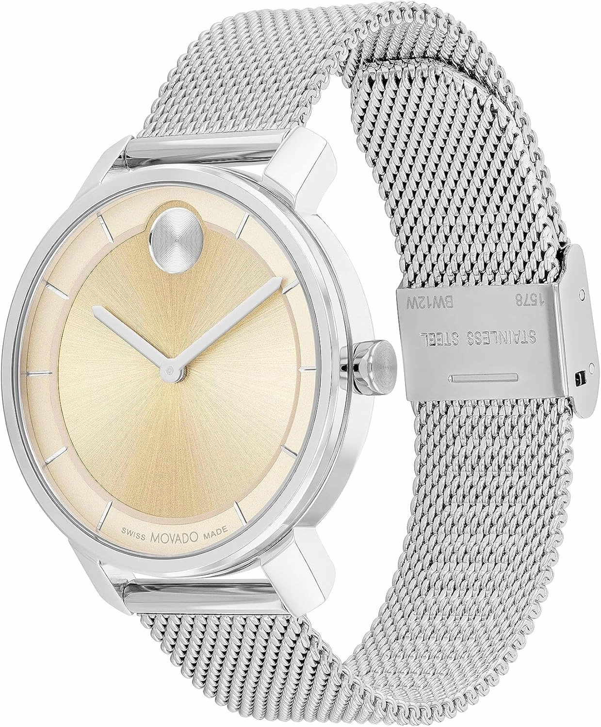 Movado Bold Access Women's Quartz Watch, Swiss Movement, Leather Strap, Water-Resistant up to 3ATM, Classic Timepiece - Gift for Him - 34mm