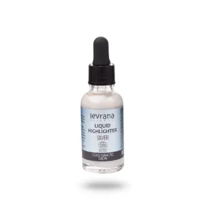 Natural cosmetics Cold galactic glow liquid highlighter (silver) 30 ml