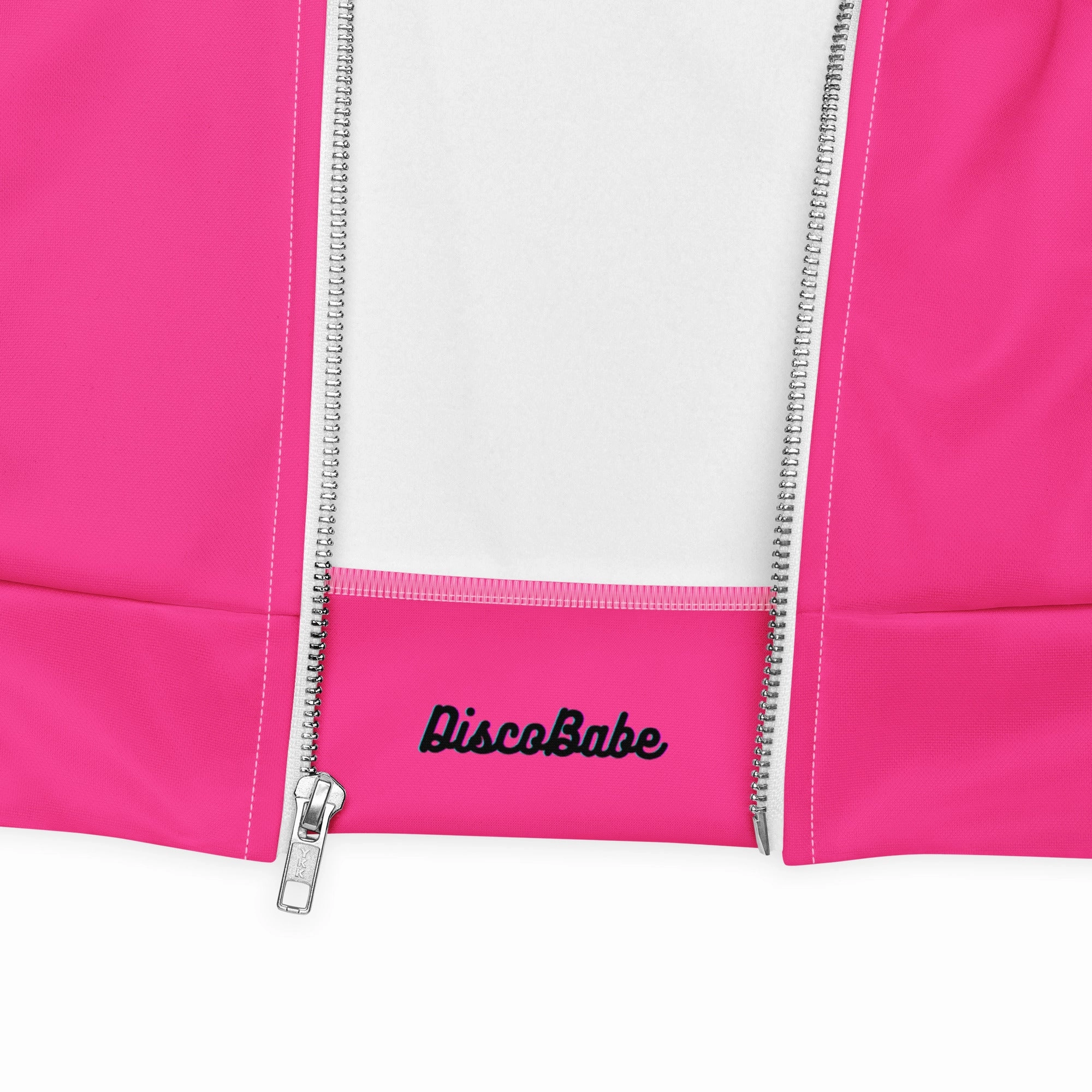Neon Pink Fleece Lined Unisex Bomber Jacket