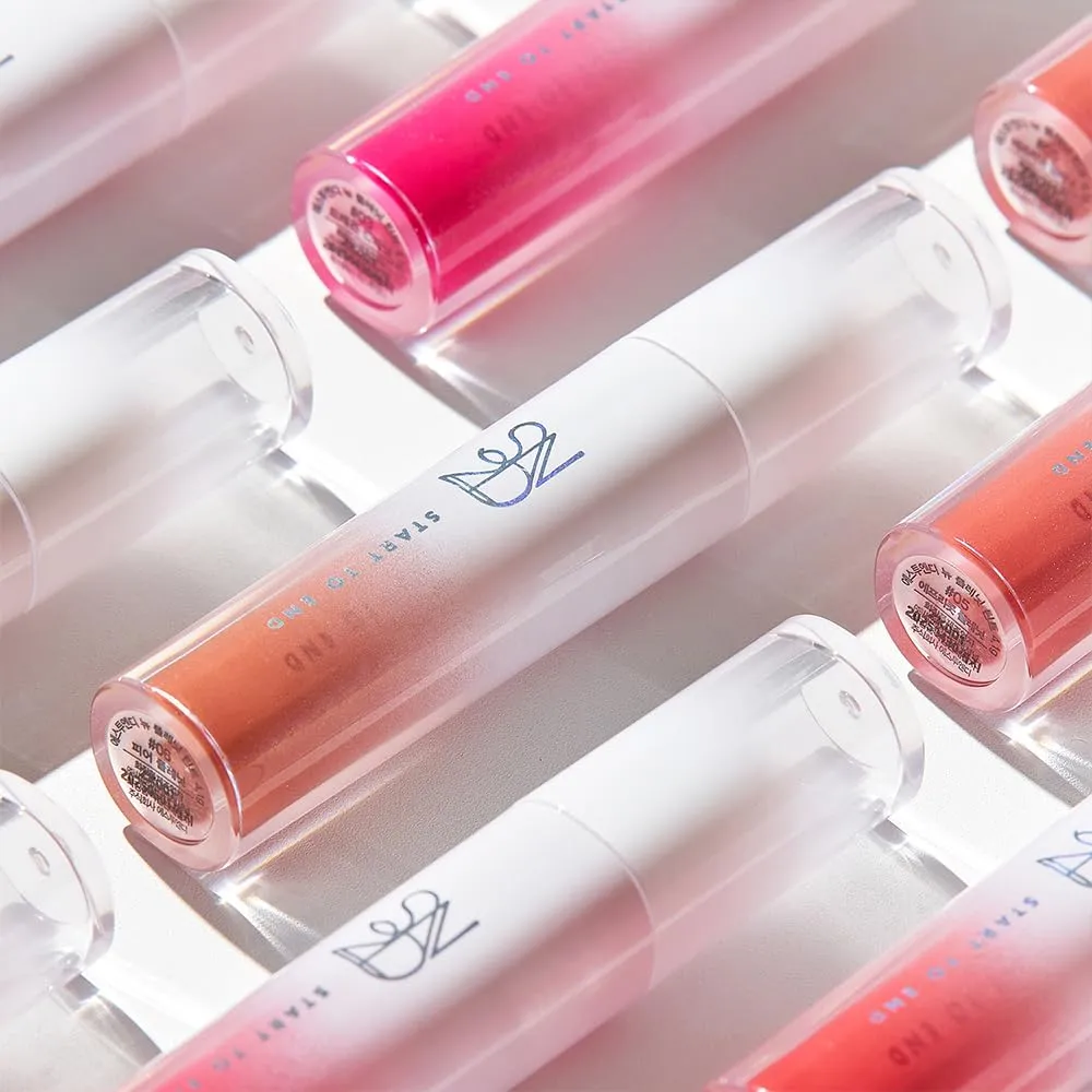 New Planet Tint | Clear Glow Tint Non-Sticky Lightweight Hydrating Long-Lasting Shine High Pigmented Volumizing Moisturizing Natural Lip Stain (#07 Orange Planet, 4.1g)