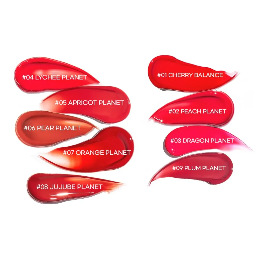 New Planet Tint | Clear Glow Tint Non-Sticky Lightweight Hydrating Long-Lasting Shine High Pigmented Volumizing Moisturizing Natural Lip Stain (#07 Orange Planet, 4.1g)
