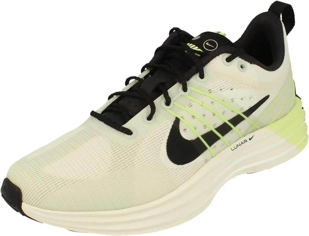 Nike Lunar Roam Men's Shoes (HJ8999-100, Summit White/Light Silver/Barely Volt/Black) Size 6