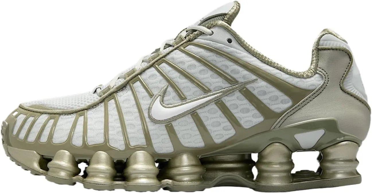 Nike Shox TL Women's Shoes (AR3566-006, Light Silver/Light Army/White)