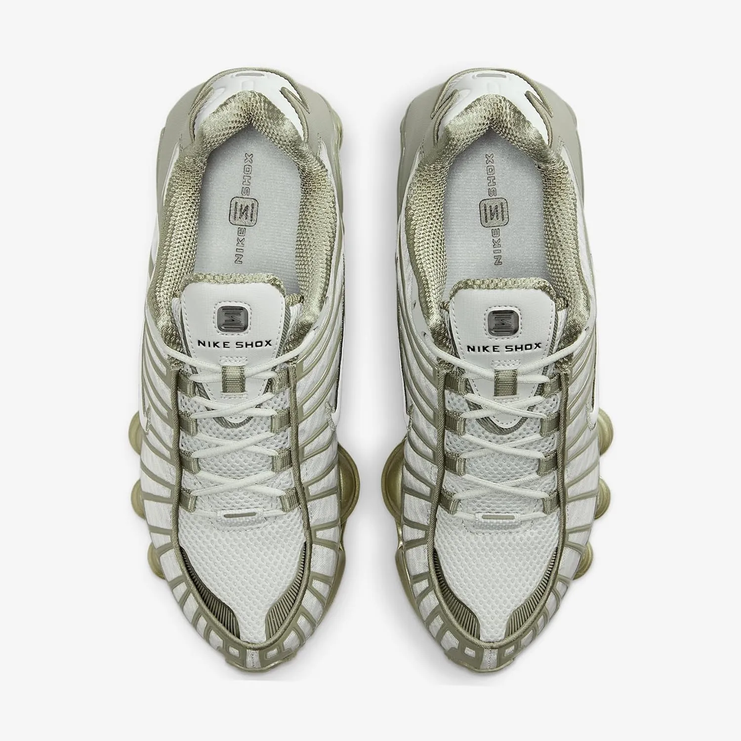 Nike Shox TL Women's Shoes (AR3566-006, Light Silver/Light Army/White)