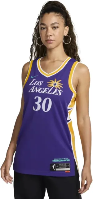 Nike Women's Los Angeles Sparks Explorer Edition Dri-Fit WNBA Victory Jersey, Purple/Amarillo, Small