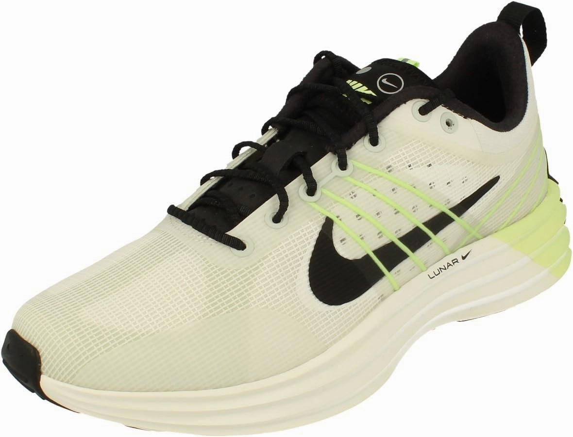 Nike Lunar Roam Men's Shoes (HJ8999-100, Summit White/Light Silver/Barely Volt/Black) Size 10