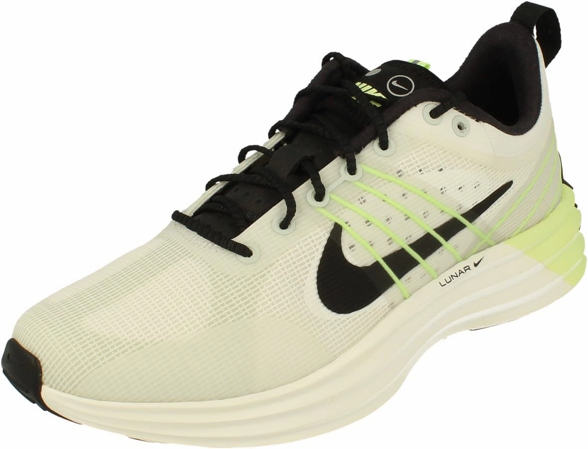 Nike Lunar Roam Men's Shoes (HJ8999-100, Summit White/Light Silver/Barely Volt/Black) Size 12