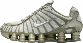 Nike Shox TL Women's Shoes (AR3566-006, Light Silver/Light Army/White)