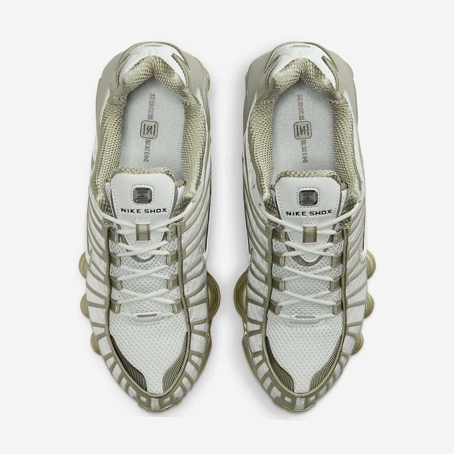 Nike Shox TL Women's Shoes (AR3566-006, Light Silver/Light Army/White)