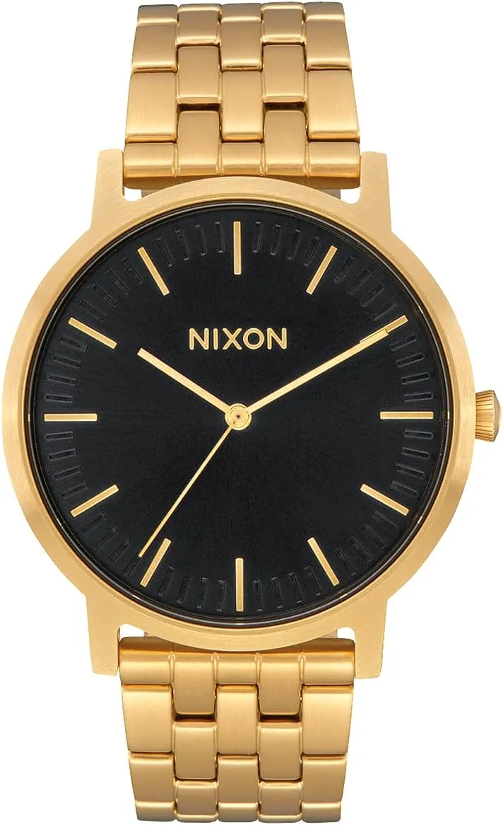 NIXON Porter A1057-50m Water Resistant Men's Analog Classic Watch (40mm Watch Face, 20-18mm Stainless Steel Band)