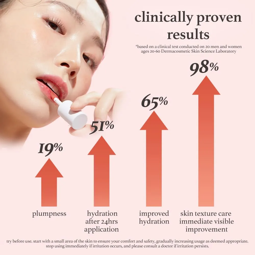 NOONI Korean Vegan Lip Oil - Appleginseng | Lip Stain, Gift, Long-Lasting, Moisturizing, Plumping, Revitalizing for Dry Lips, Waterproof, No Peel Off, Mother's Day, 0.12 Fl Oz