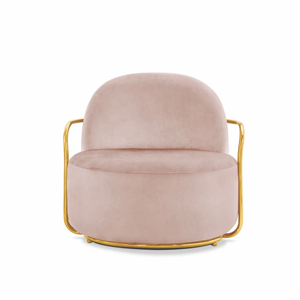Orion Lounge Chair Blush Rose