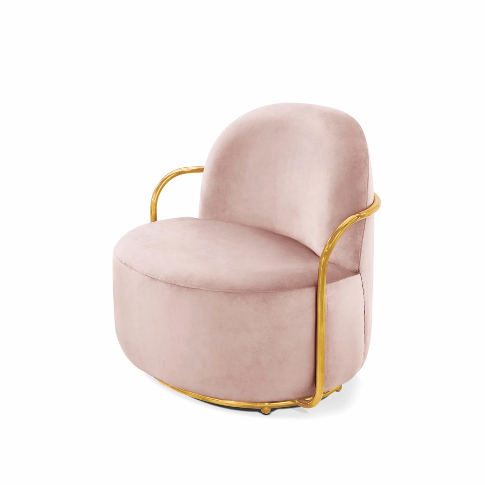 Orion Lounge Chair Blush Rose