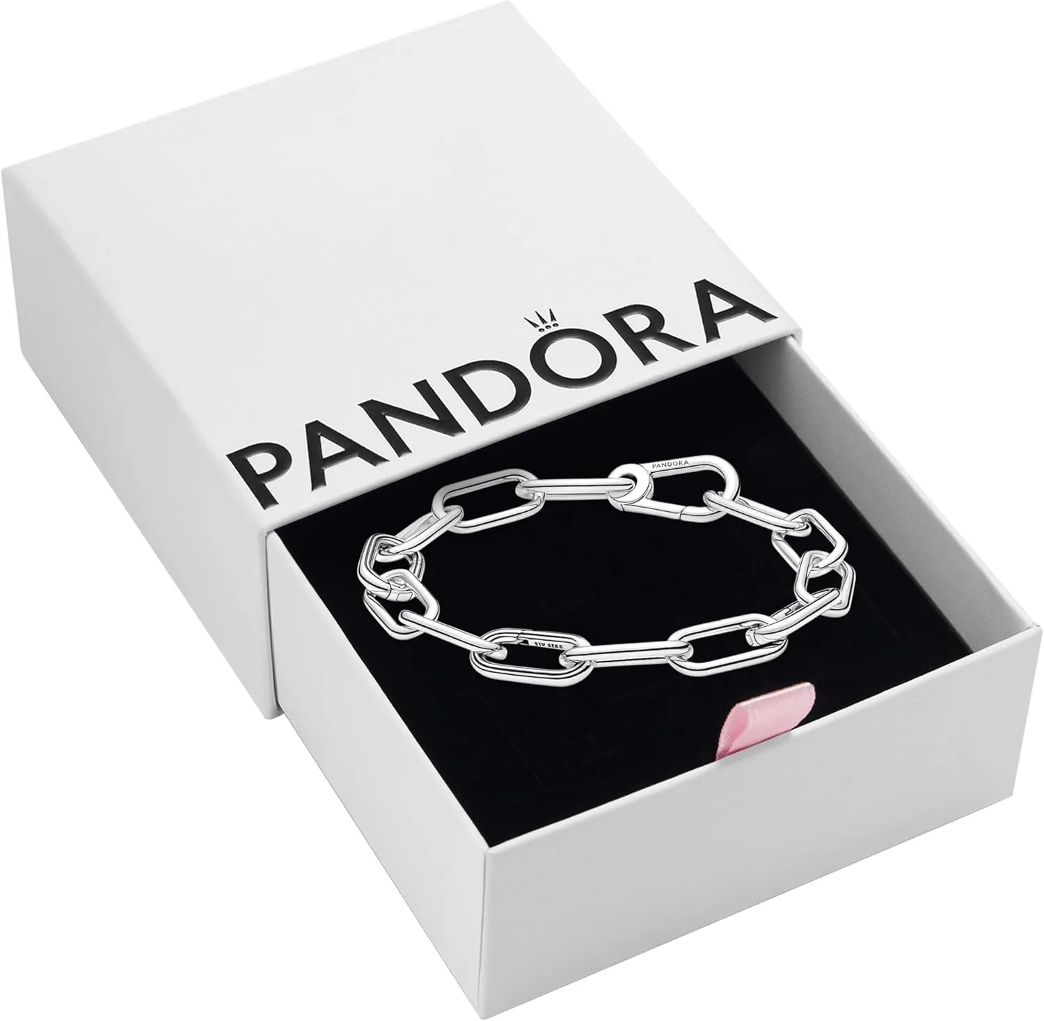 Pandora ME Link Chain Bracelet - Features 3 Connectors - Sterling Silver Bracelet for Women - Gift for Her - Sterling Silver - With Gift Box