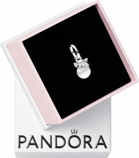 PANDORA ME Cupid Mini Dangle Charm - Gift for Her - Compatible ME - Sterling Silver & Freshwater Cultured Pearl - with Gift Box