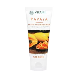 Papaya Radiant Glow Moisturizer For Face | Glossy Dewy Finish | Soft and supple skin | For Women & Men | SLS and Paraben Free | Made In Korea - 80ml