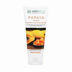 Papaya Radiant Glow Moisturizer For Face | Glossy Dewy Finish | Soft and supple skin | For Women & Men | SLS and Paraben Free | Made In Korea - 80ml
