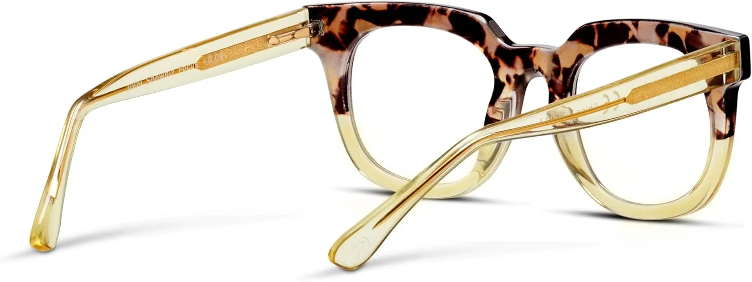 Peepers by PeeperSpecs Women's Showbiz Square Blue Light Blocking Reading Glasses