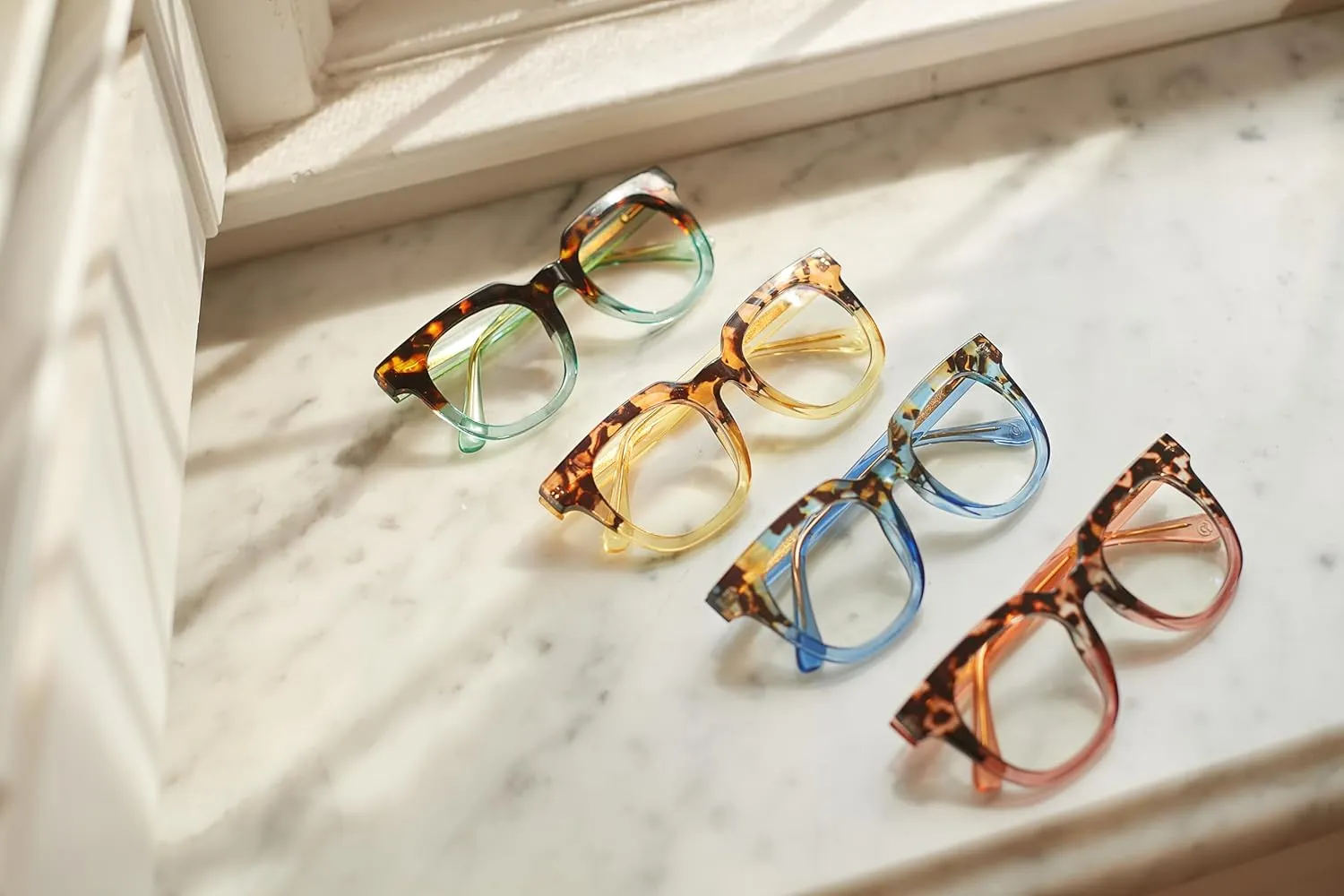 Peepers by PeeperSpecs Women's Showbiz Square Blue Light Blocking Reading Glasses