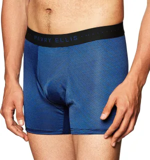 Perry Ellis Men's Stripe Designed Boxer Brief Relaxed Fit