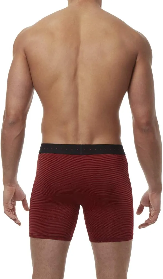 Perry Ellis Men's Stripe Designed Boxer Brief Relaxed Fit
