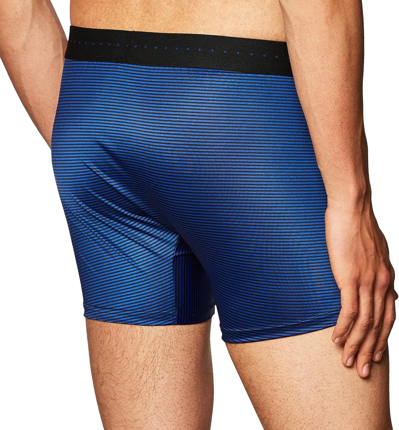 Perry Ellis Men's Stripe Designed Boxer Brief Relaxed Fit